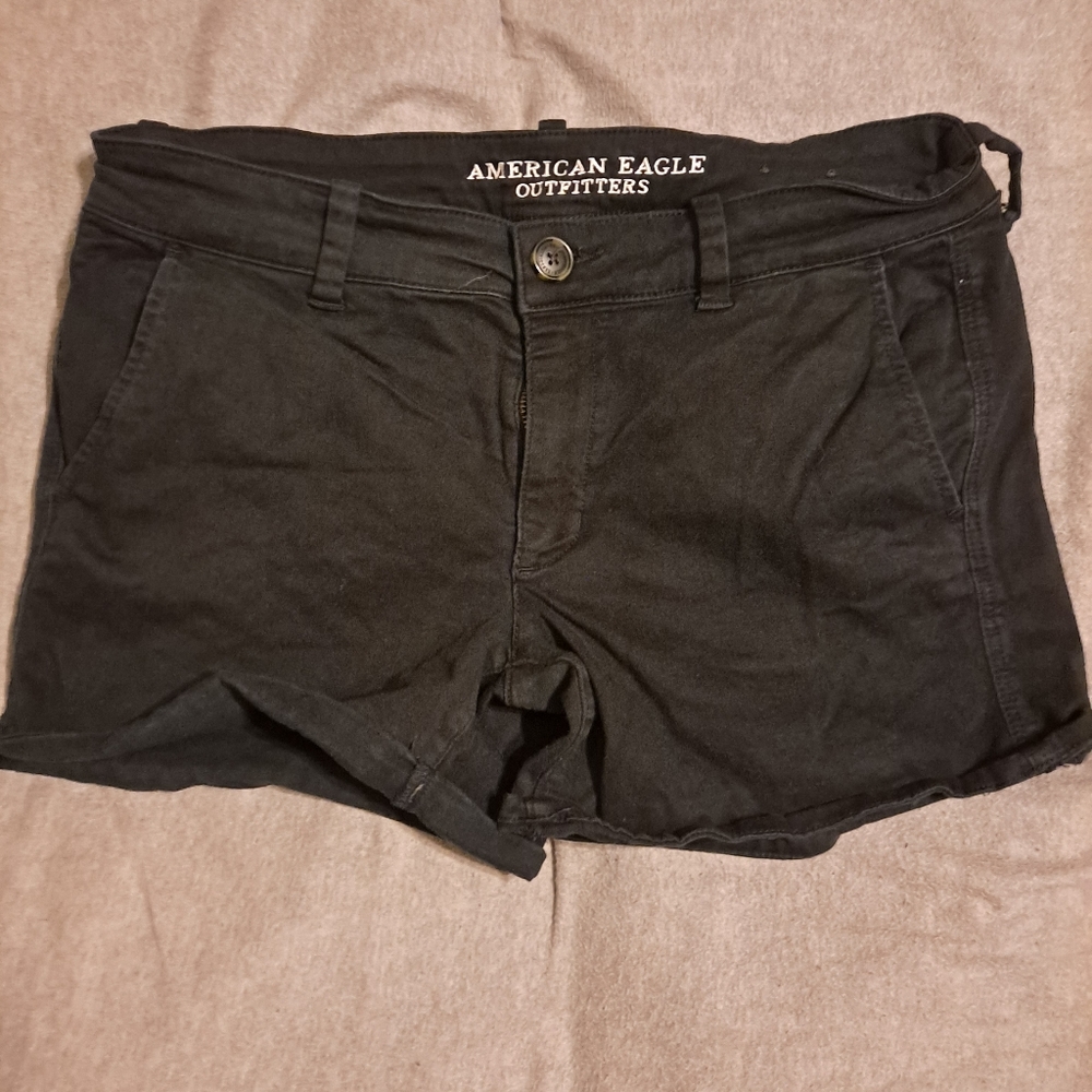 Black american eagle shorts
